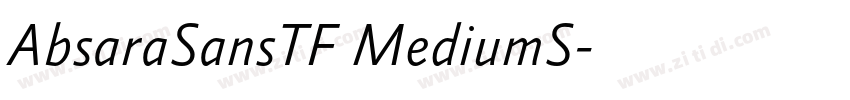 AbsaraSansTF MediumS字体转换 AbsaraSansTF MediumS字体转换